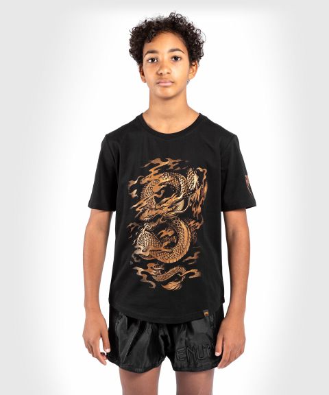 Venum Dragon's Flight Kinder T-shirt - Schwarz/Bronze