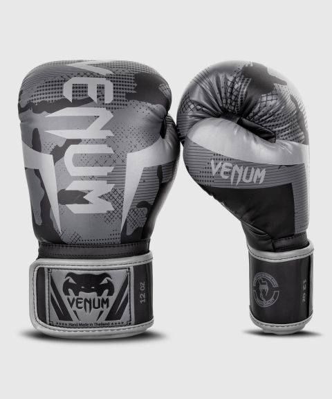 Venum Elite bokshandschoenen - Zwart/Donkercamouflage