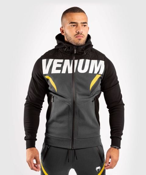 Venum ONE FC Impact Hoodie - Grey/Yellow