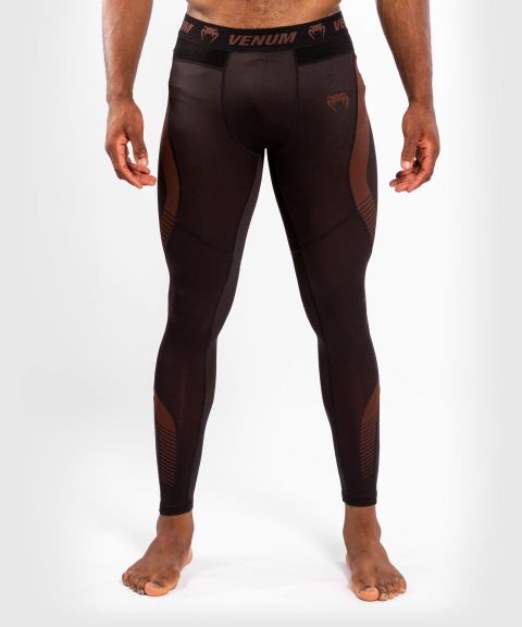Pantalones de compresión Venum No Gi 3.0 - Negro/Marrón