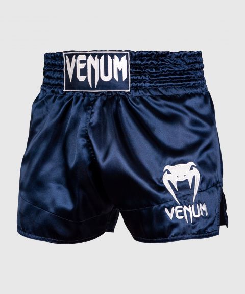Pantaloncini Muay Thai Classic Venum - Blu navy/Bianco