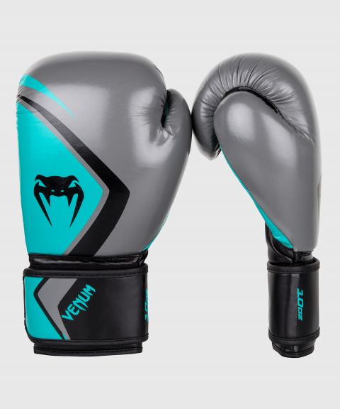 Gants de boxe Venum Contender 2.0 - Gris/Turquoise-Noir