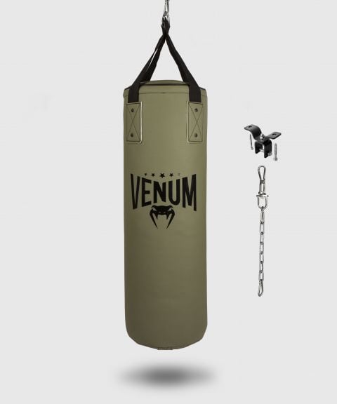 Venum Origins Punching Bag - Khaki/Black (ceiling mount included)