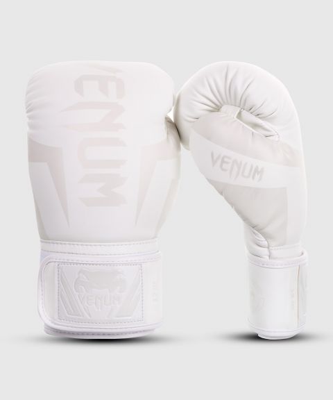Venum Elite Boxing Gloves - White/White