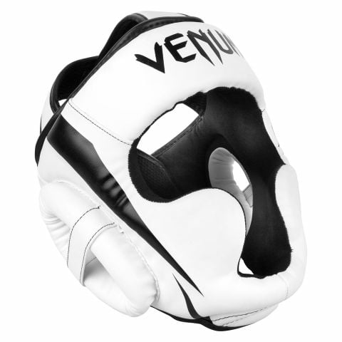 Venum Elite Headgear - White/Black - Taille Unique