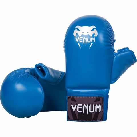 Venum Karate Mitts - With Thumb Protection - Blue 