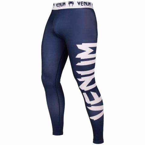 Pantalon de Compression Venum Giant - Bleu marine/Blanc