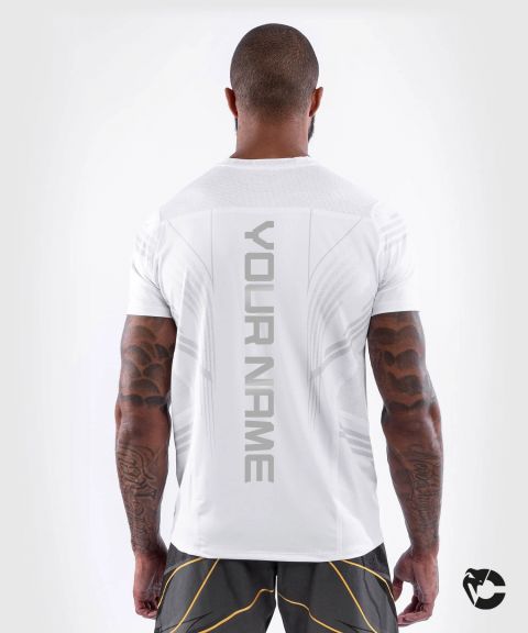 Camiseta Técnica Para Hombre Personalizada UFC Venum Authentic Fight Night - Blanco