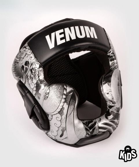 Casco da boxe Venum YKZ21 - Per Bambini - Nero/Bianco