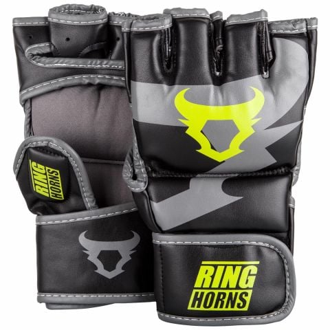 Ringhorns Charger MMA Gloves - Black/Neo Yellow