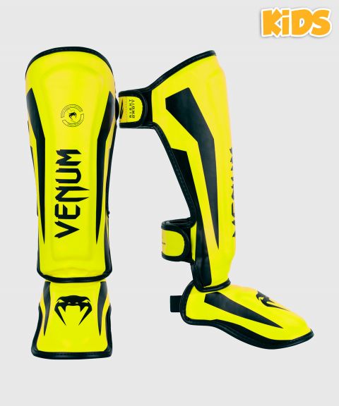 Venum Elite Shin Guards Kids - Exclusive - Neo Yellow