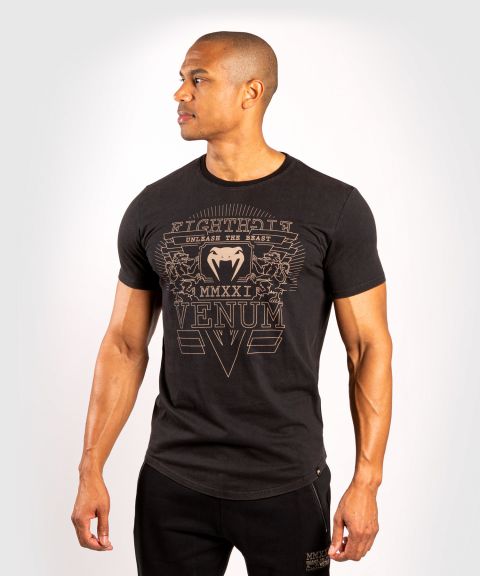 Venum LIONS 21 T-Shirts - Schwarz/Sand