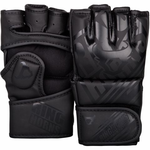 Ringhorns Nitro MMA Handschoenen - Zwart/Zwart
