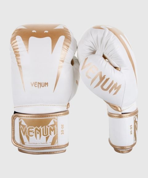 Gants de boxe Venum Giant 3.0 - Cuir Nappa - Blanc/Doré