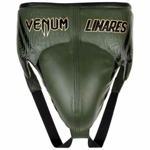 Protector inguinal de boxeo profesional Venum Edición Linares - Con  cordones - Kaki/Negro/dorado