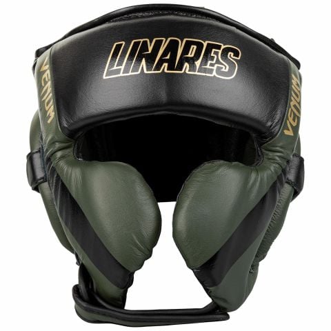 Venum Pro Hoofdbescherming voor boksers Linares-editie - kaki/zwart/goud