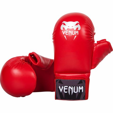 Venum Karate Mitts - With Thumb Protection - Red
