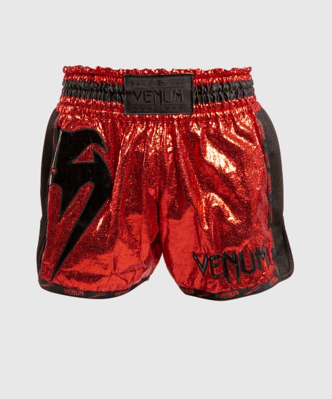 Pantaloncini da Muay Thai Venum Giant foil - Rosso/Nero