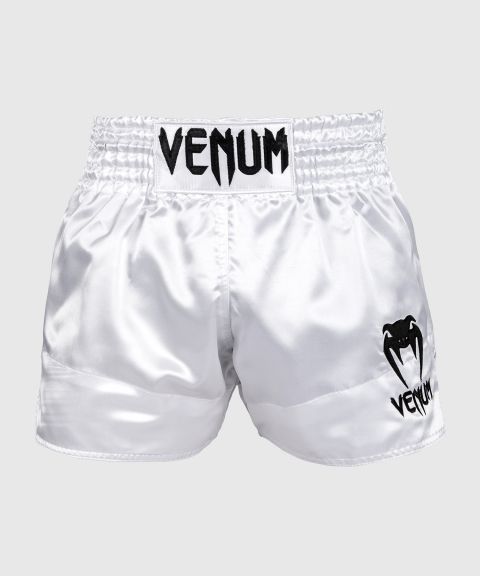 Short de Muay Thai Venum Classic - Blanc/Noir