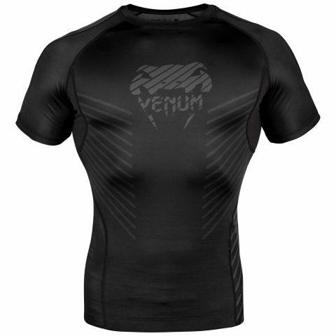 Venum Plasma Rashguard - Short Sleeves - Black/Black