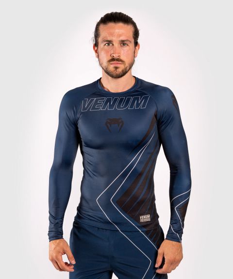T-shirt de compression Contender 5.0 - Manches longues - Bleu Marine/Sable