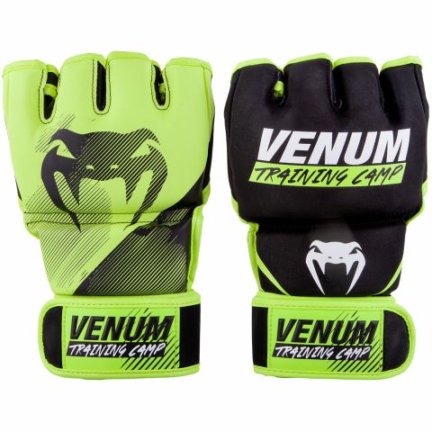 Venum Training Camp 2.0 MMA Gloves - Black/Neo Yellow