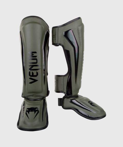 Venum Elite Standup Shin guards - Khaki/Black