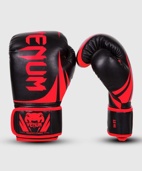 Venum Challenger 2.0 Boxing Gloves - Black/Red - Exclusive