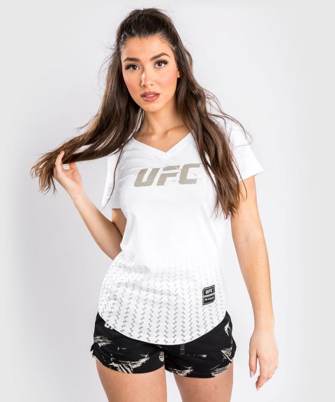 UFC Venum Authentic Fight Week 2.0 T-Shirt – Für Frauen – Weiß