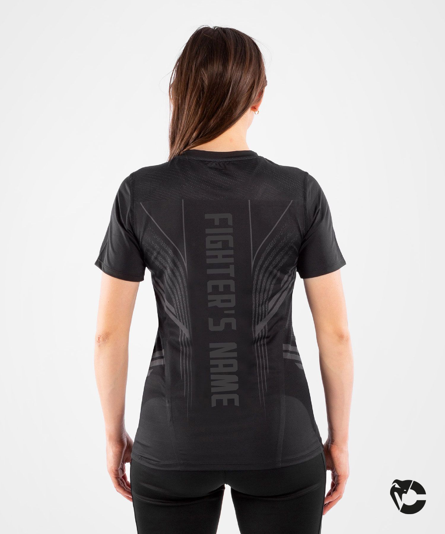T-shirt Technique Femme Fighters UFC Venum Authentic Fight Night - Noir