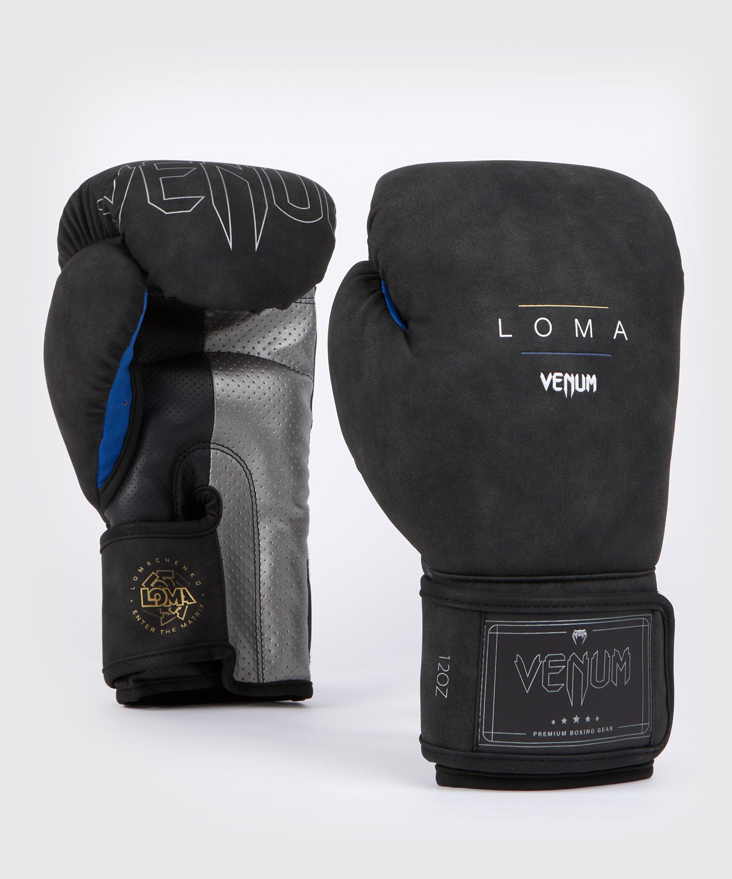 Venum Loma Classic Boxing Gloves - Black/Blue