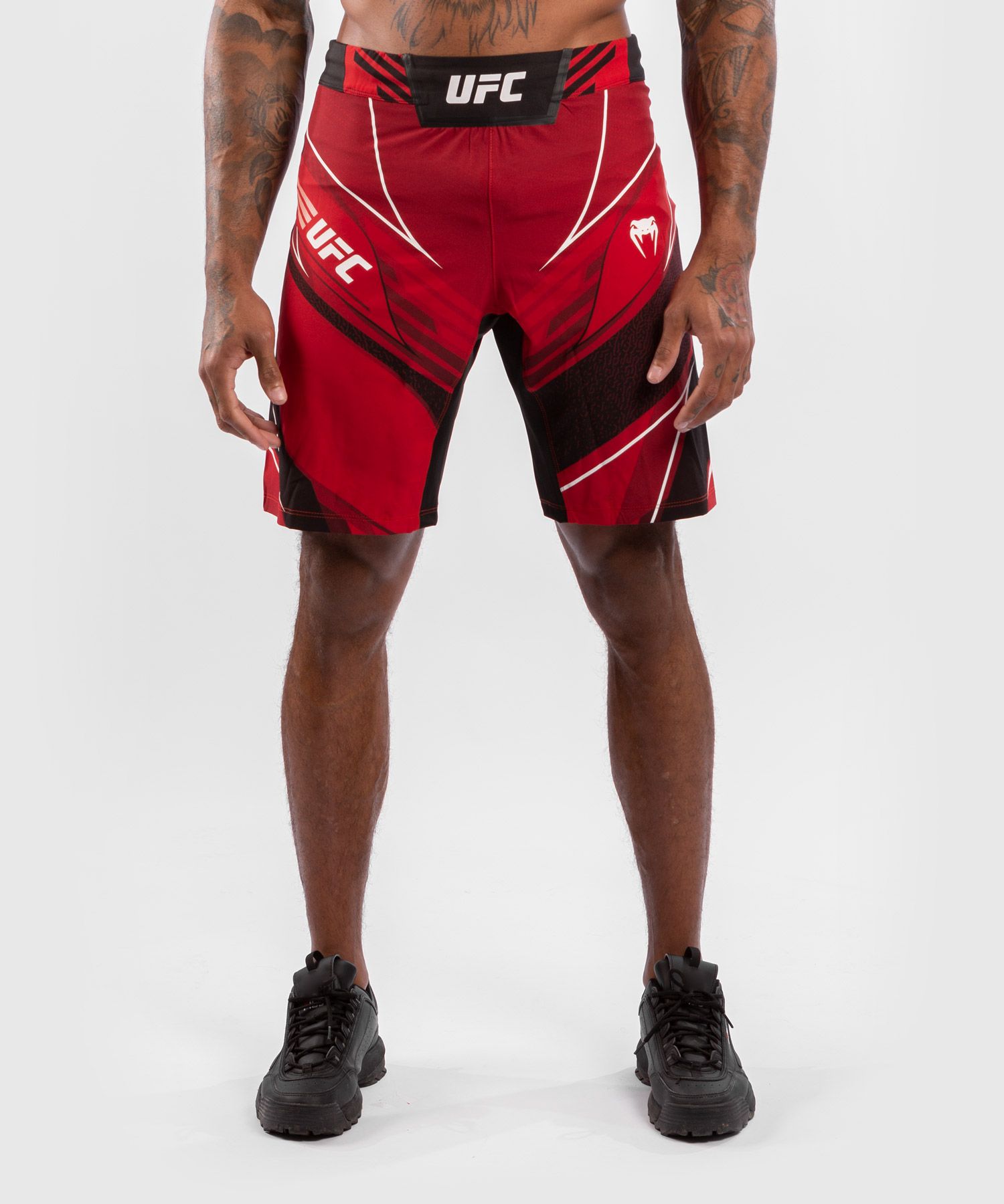 Fightshort Homme UFC Venum Authentic Fight Night - Coupe Longue - Rouge