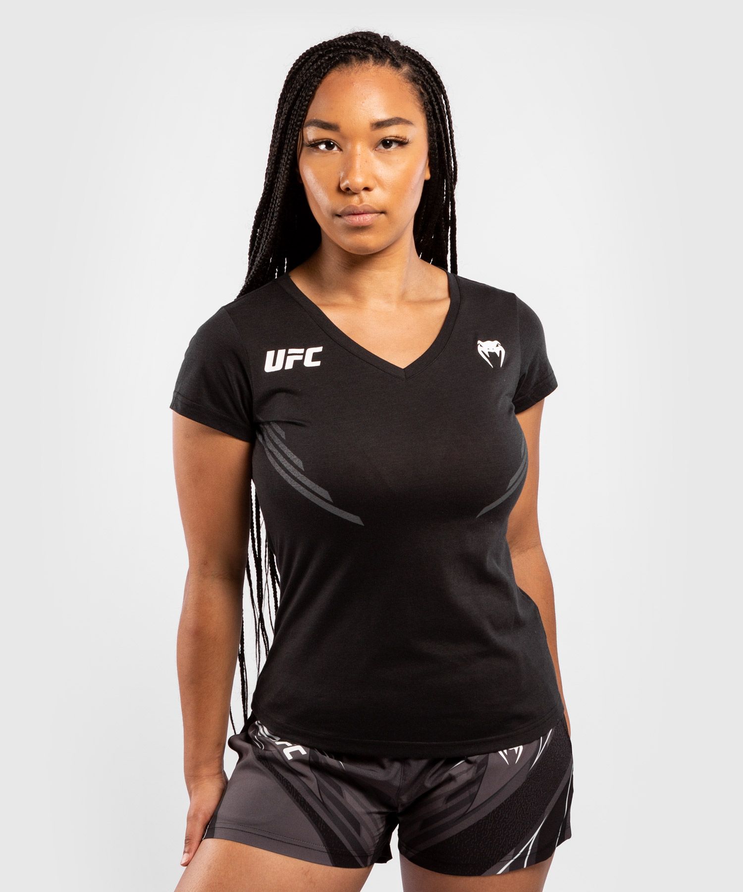 Camiseta Para Mujer UFC Venum Replica - Negro