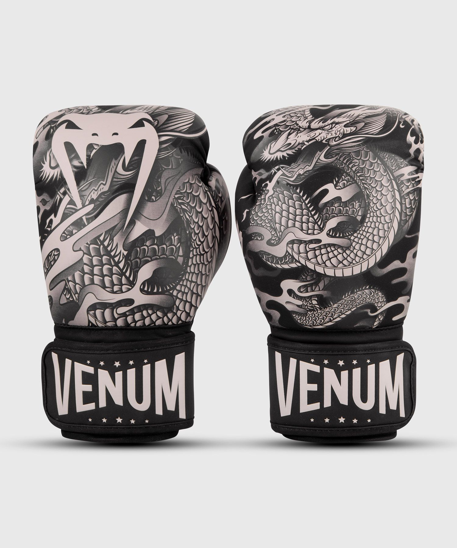 Guanti da boxe Venum Dragon's Flight - Nero/Sabbia