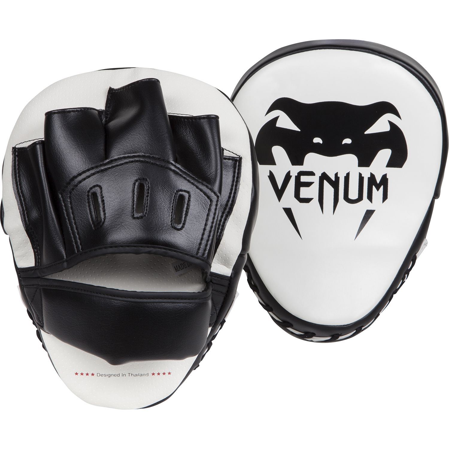 Venum Light Focus Mitts - White/Black (Pair)