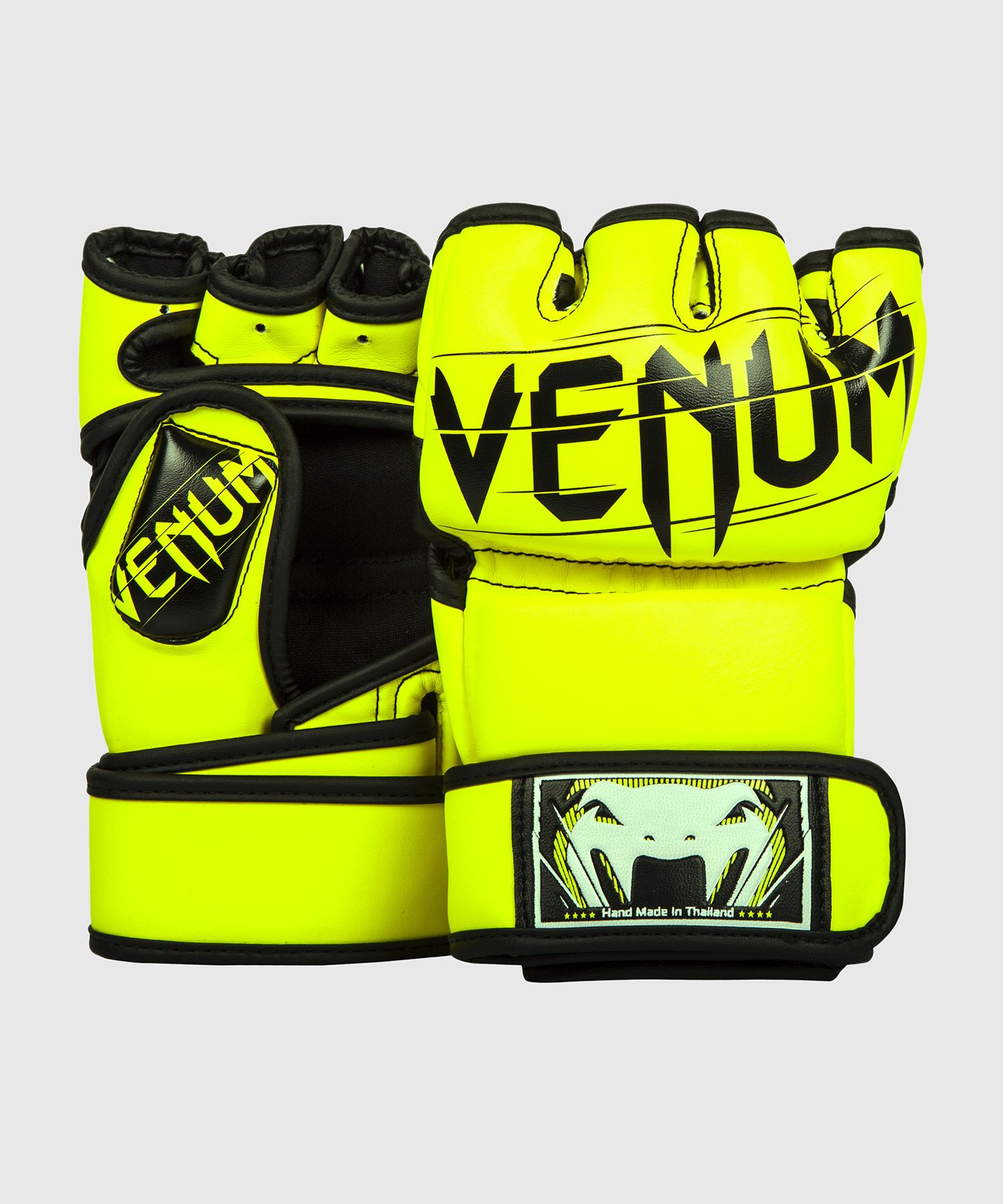 Venum Undisputed 2.0 MMA Gloves - Skintex Leather - Neo Yellow