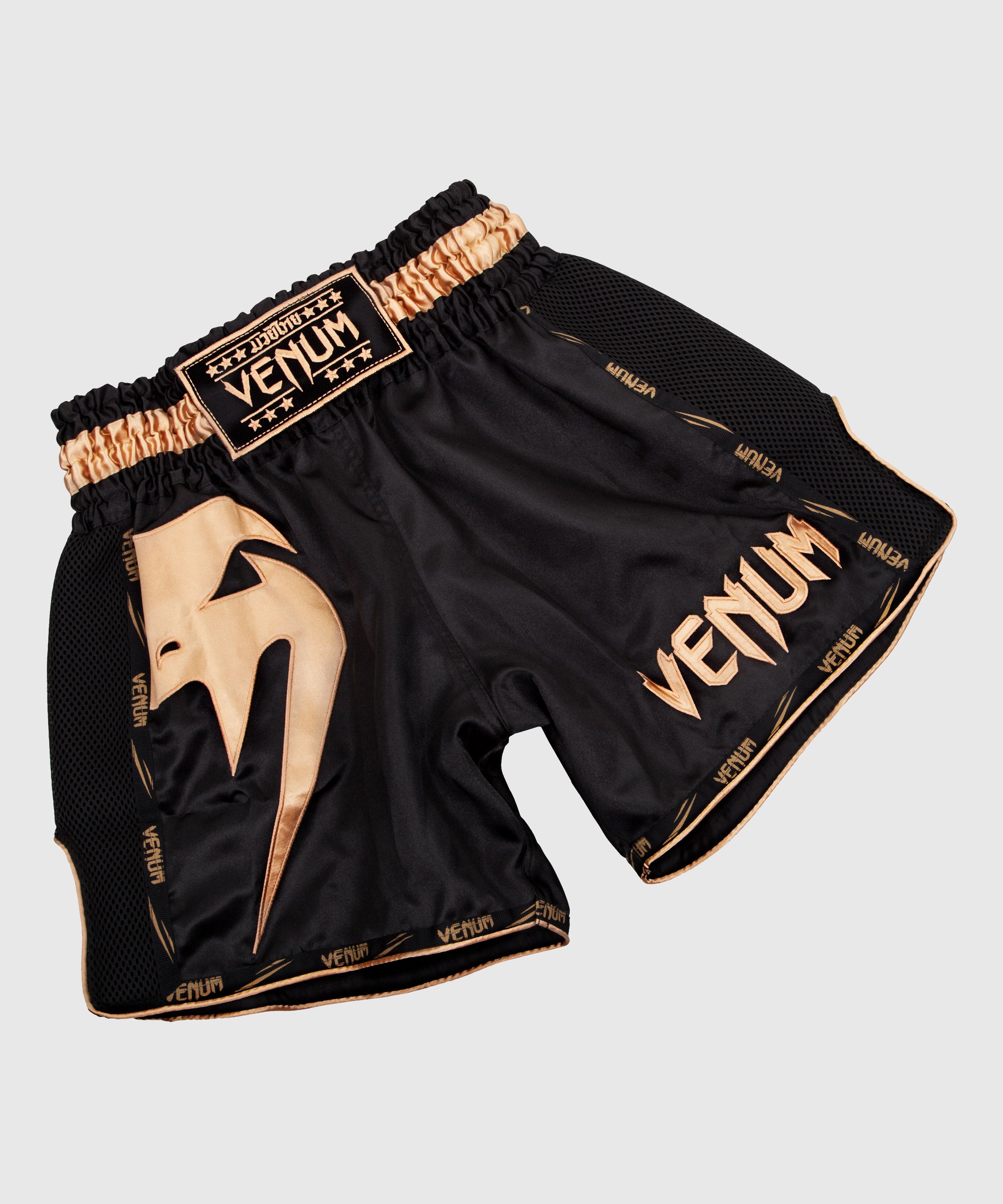 Pantaloncini da Muay Thai Venum Giant - Nero/Oro