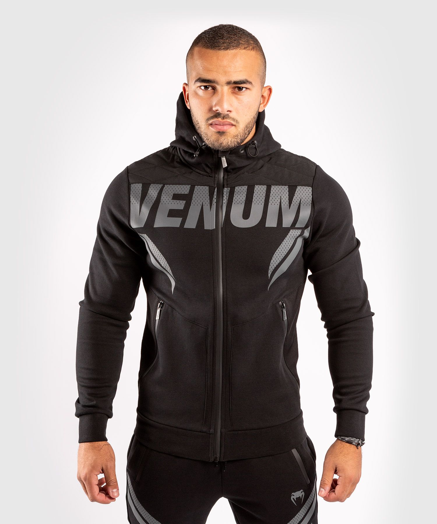 Venum ONE FC Impact Hoodie - Black/Black