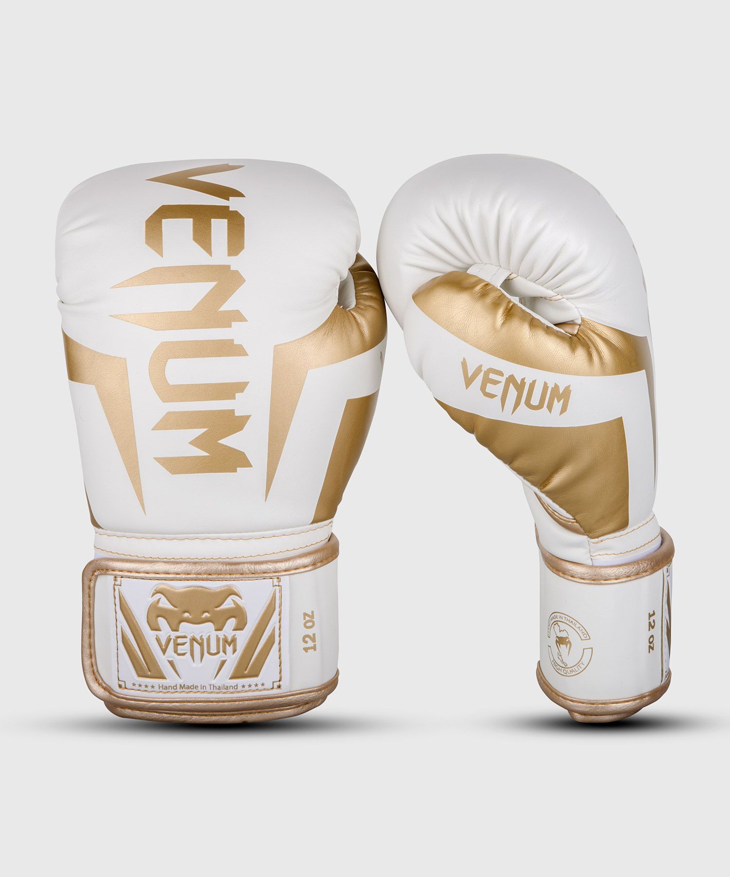 Venum Elite Boxing Gloves - White/Gold