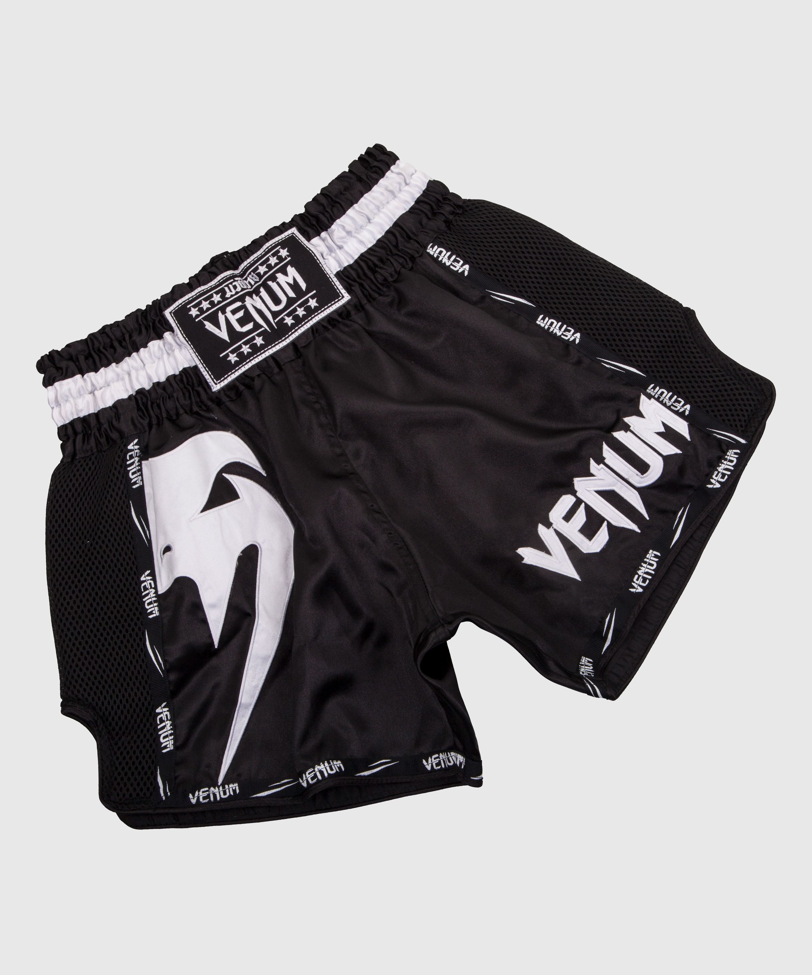 Pantaloncini da Muay Thai Venum Giant - Nero/Bianco