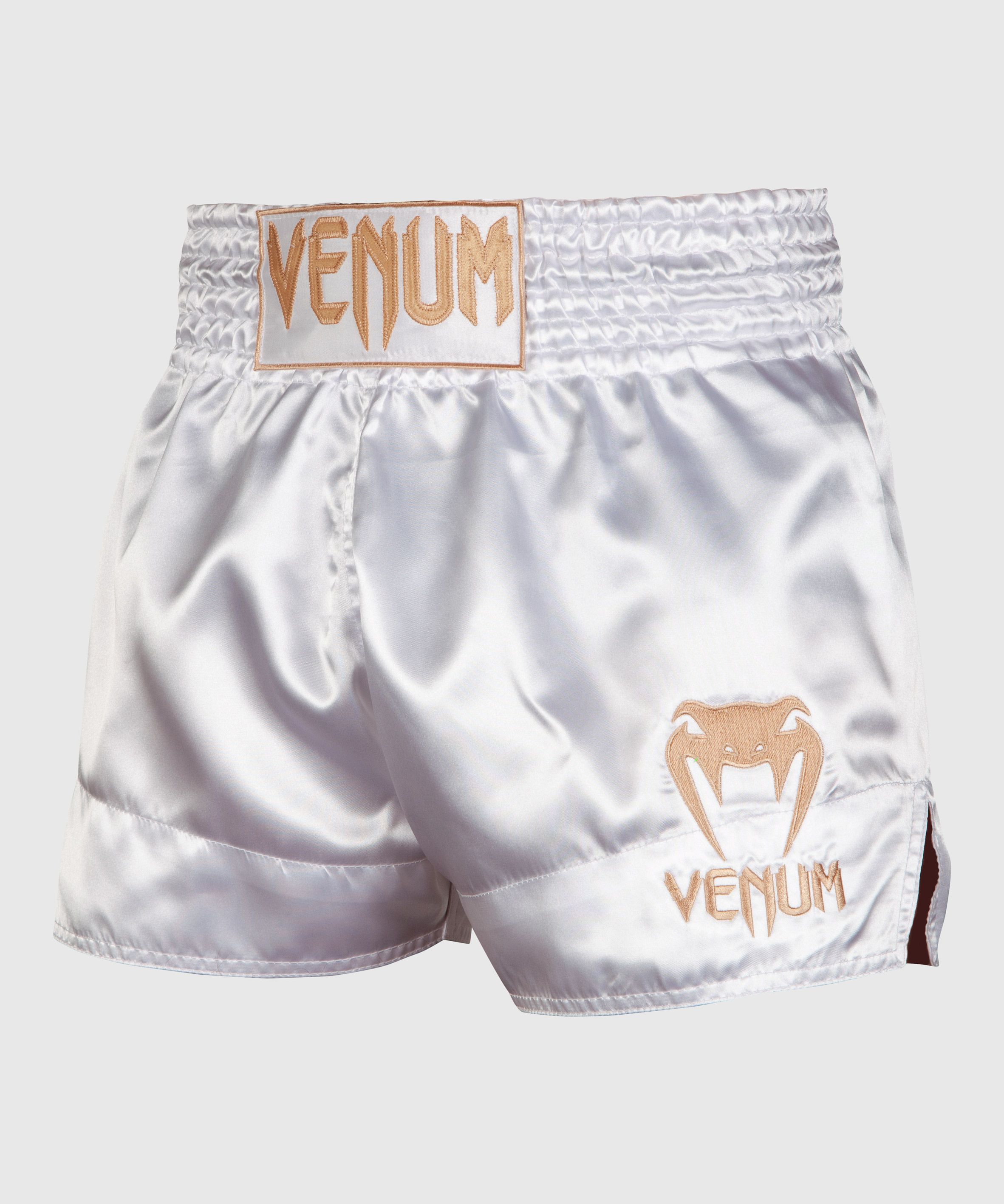 Short de Muay Thai Venum Classic - Blanc/Or