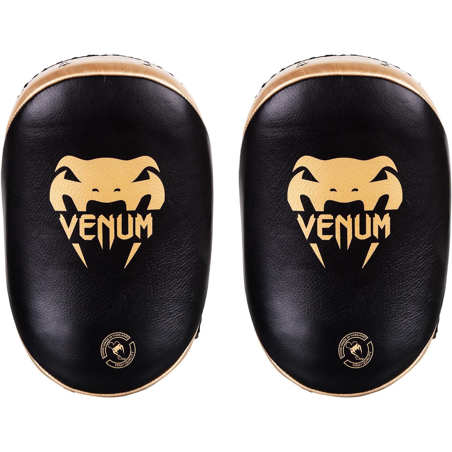 Venum Kick Pads leder-zwart/goud