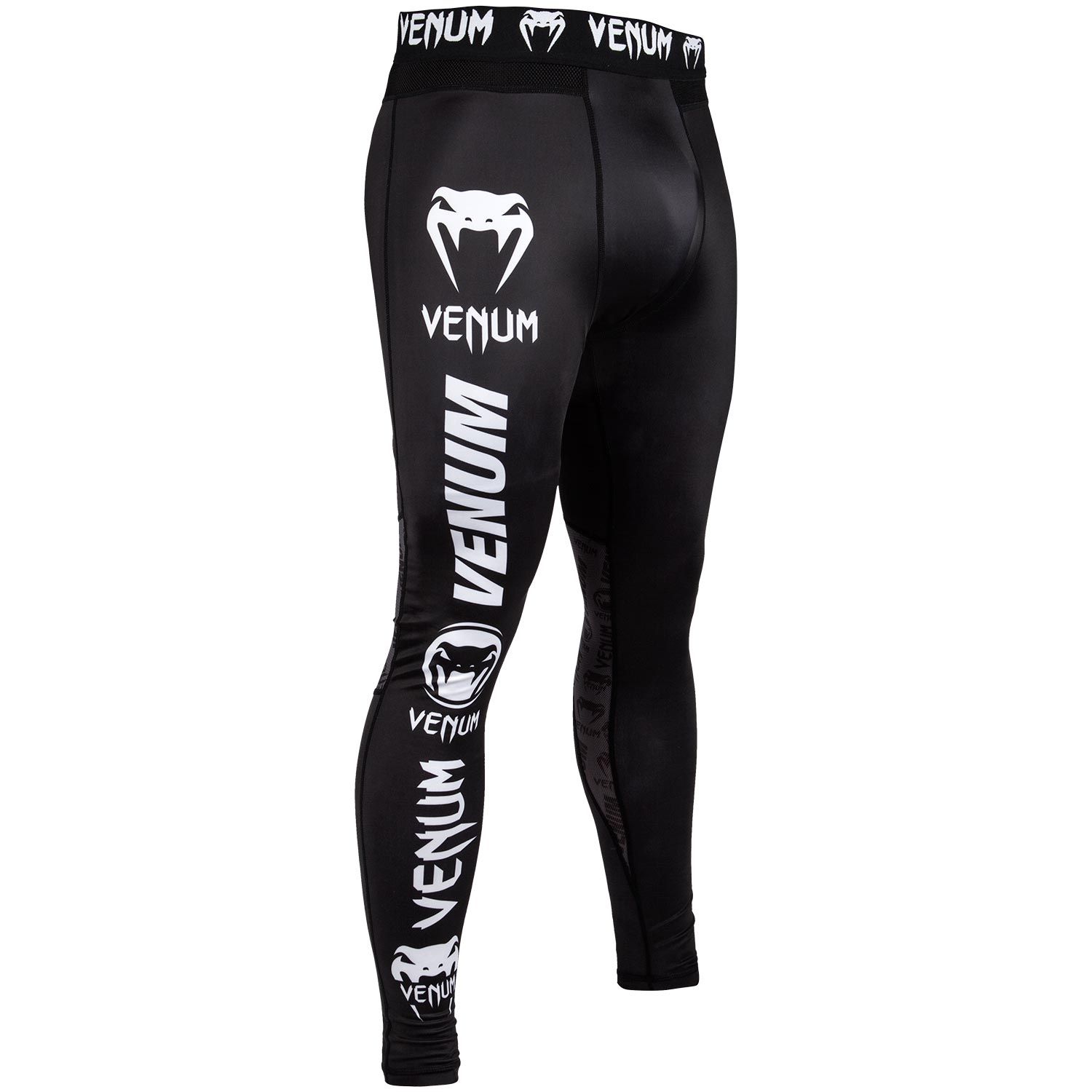 Pantaloni a compressione Venum Logos - Neri/Bianchi