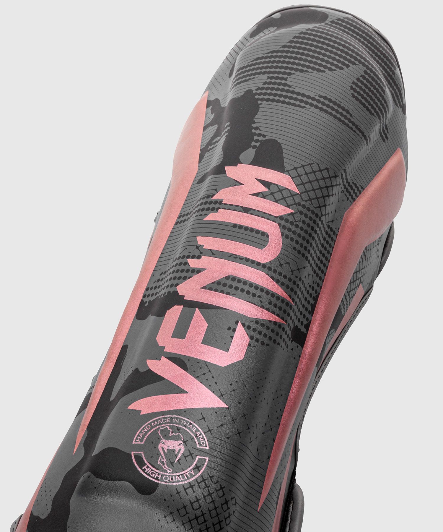 Espinilleras Venum Elite - Negro/Oro rosa