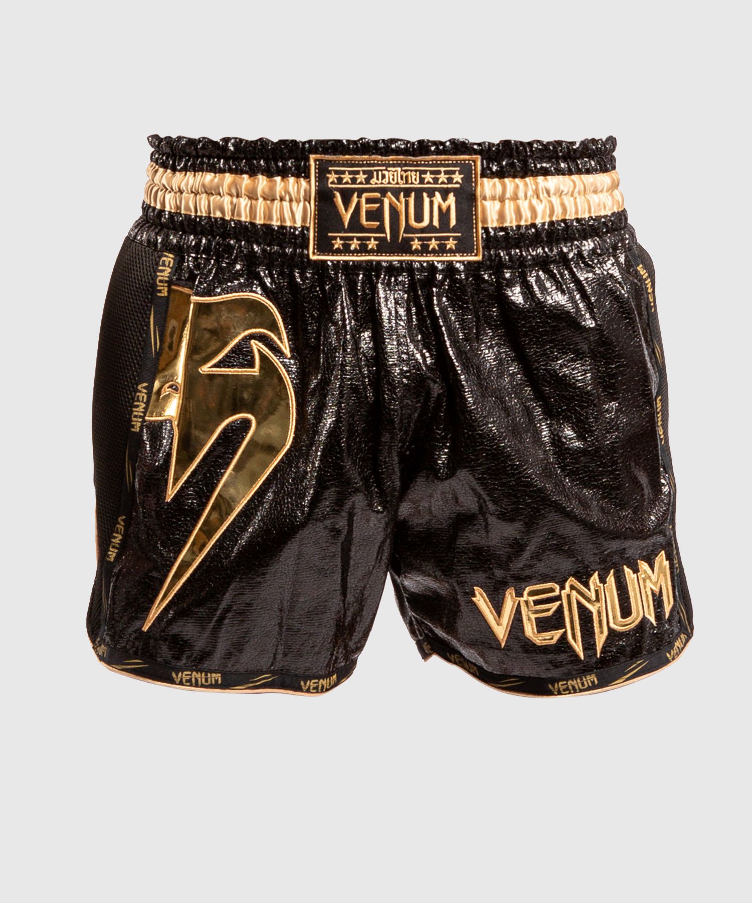 Pantaloncini da Muay Thai Venum Giant Foil - Nero/Oro