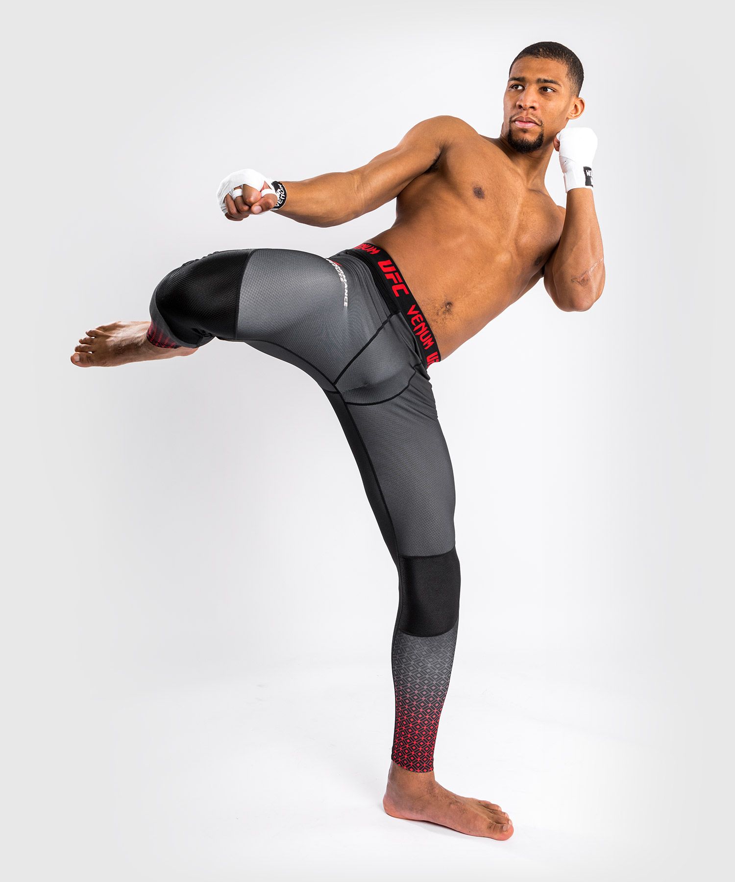 Pantalon de Compression UFC Venum Performance Institute - Noir/Rouge