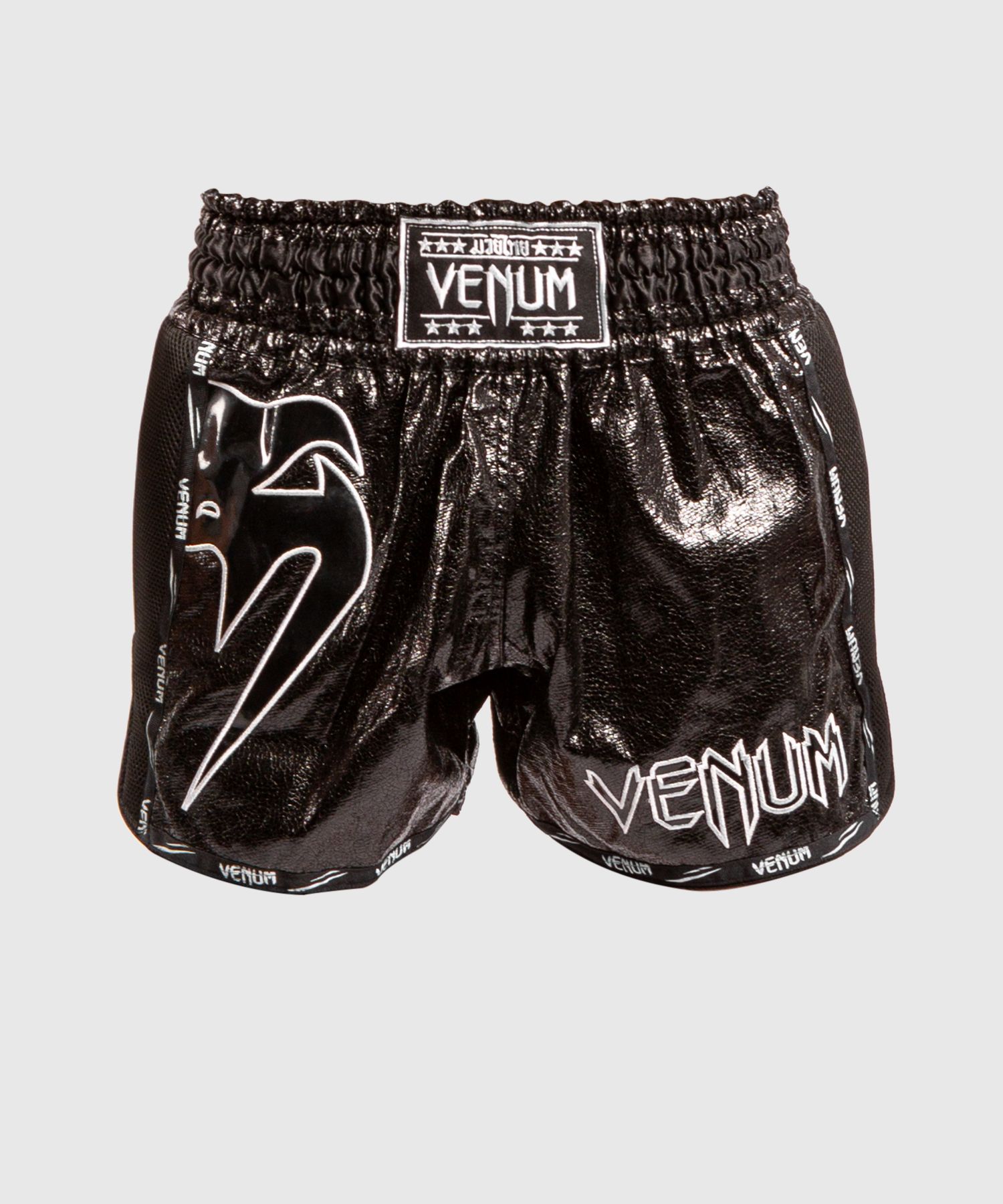 Pantaloncini da Muay Thai Venum Giant Infinite - Nero/Nero