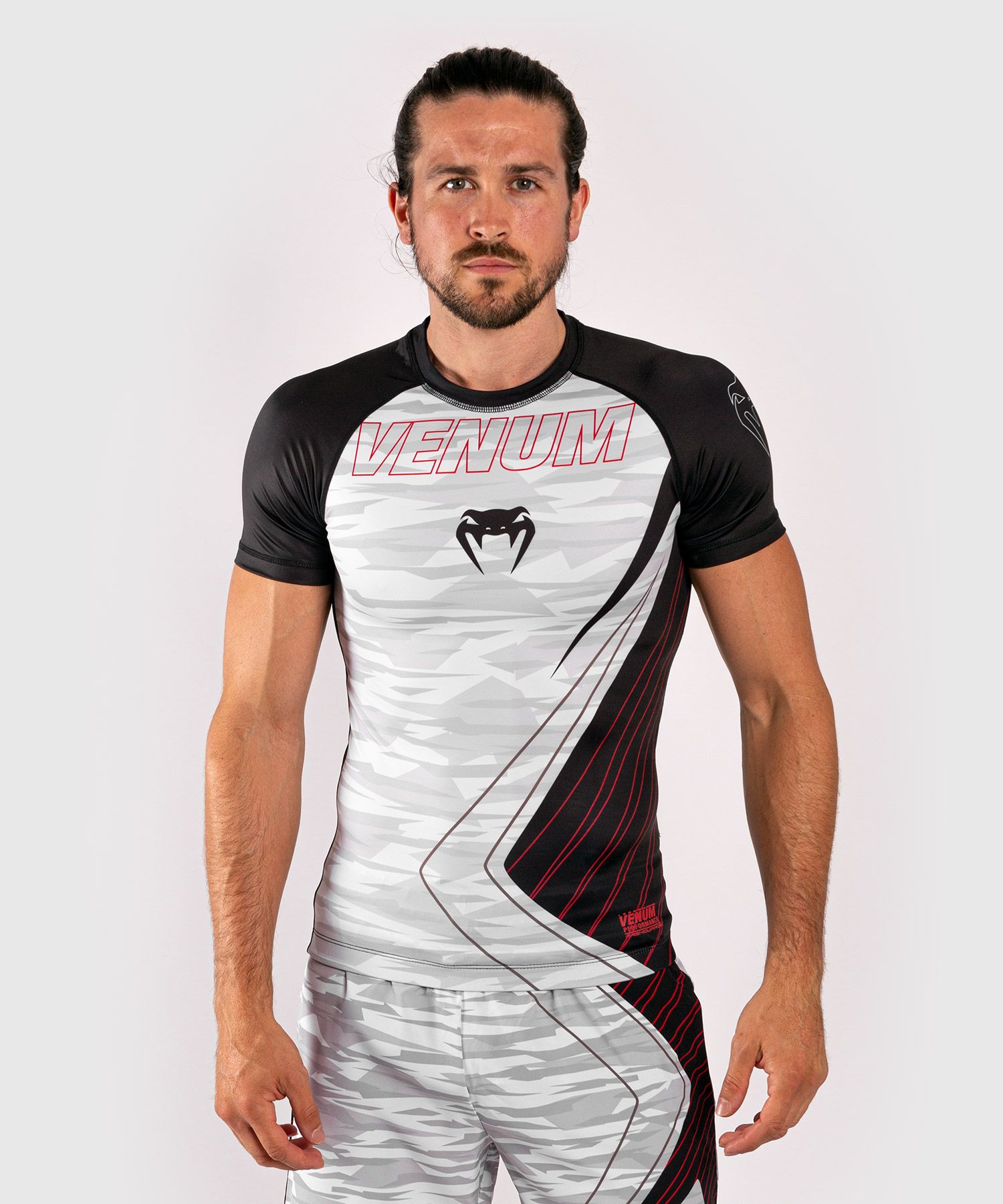 T-shirt de compression Contender 5.0 - Manches courtes - Blanc/Camo