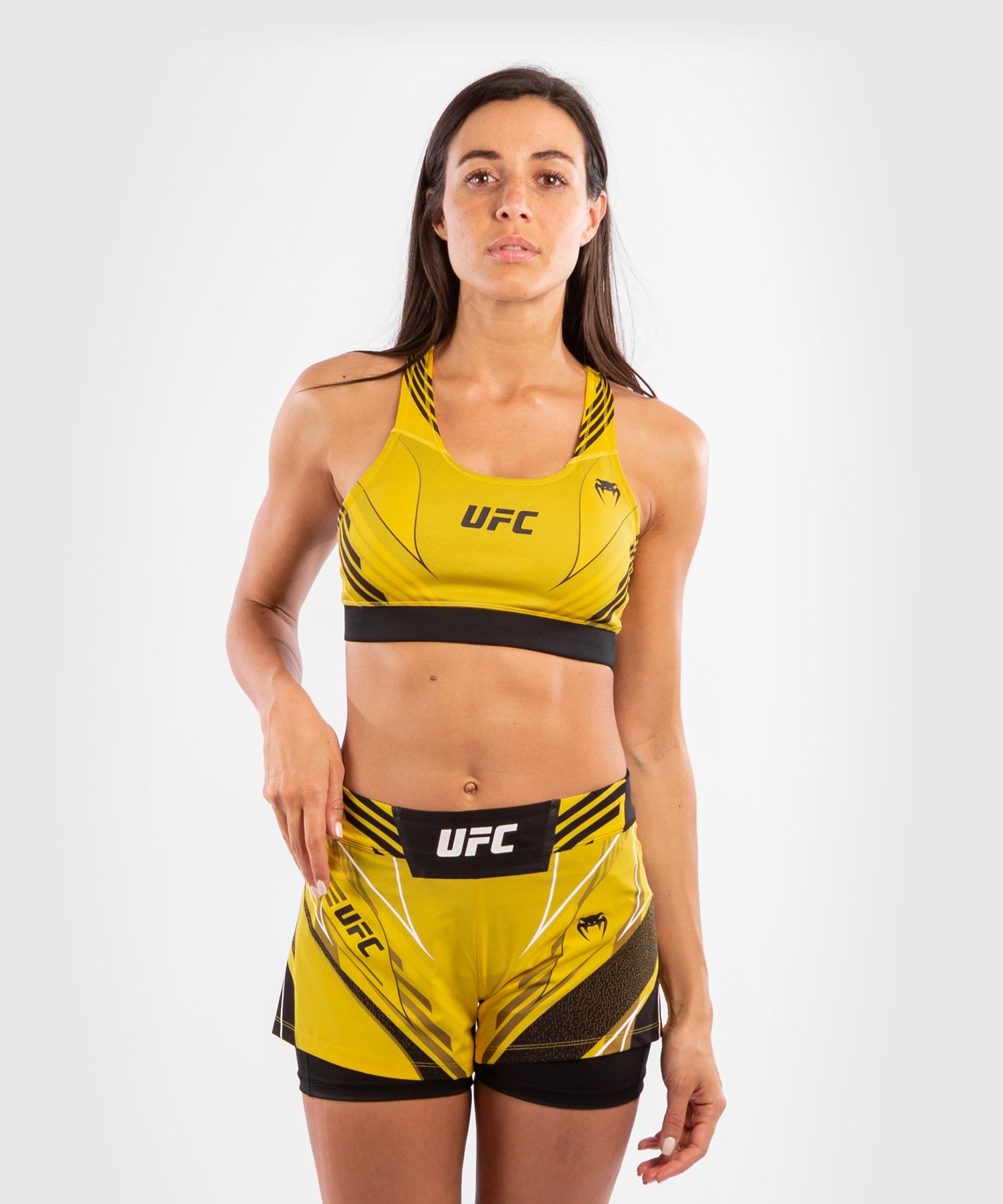 Reggiseno Sportivo Donna UFC Venum Authentic Fight Night - Giallo