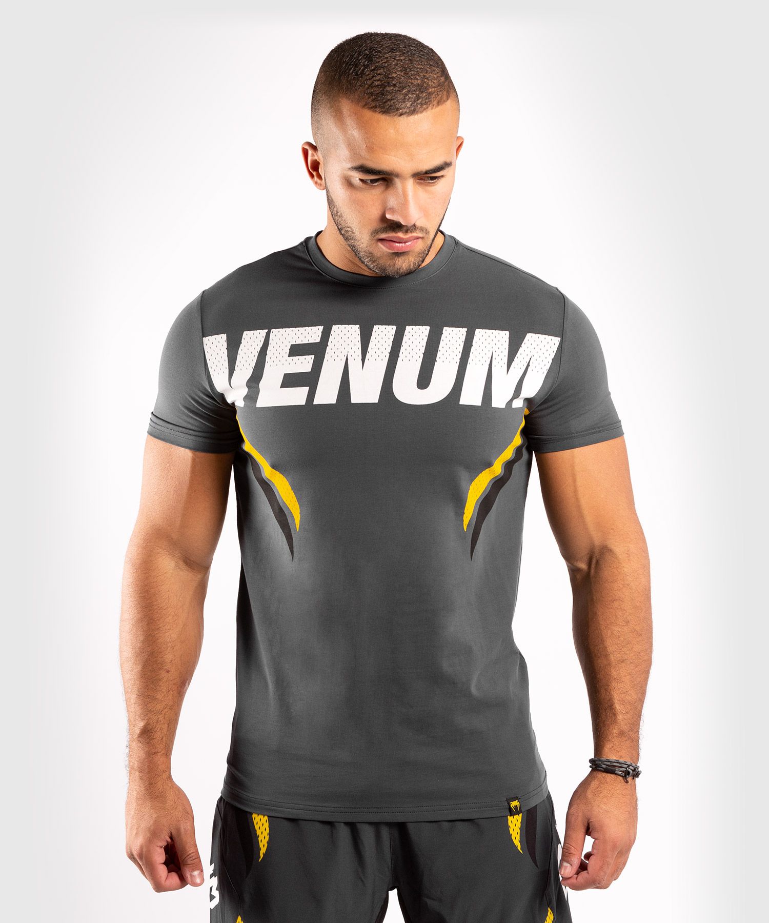 Venum ONE FC Impact T-shirt - Grey/Yellow